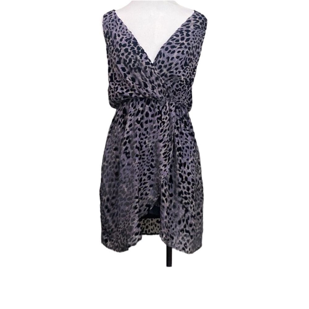 Rory Beca Silk Blend Animal Print Mini Dress